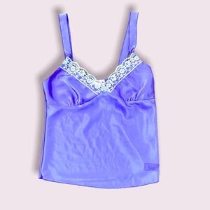 Silky purple y2k cami tank top